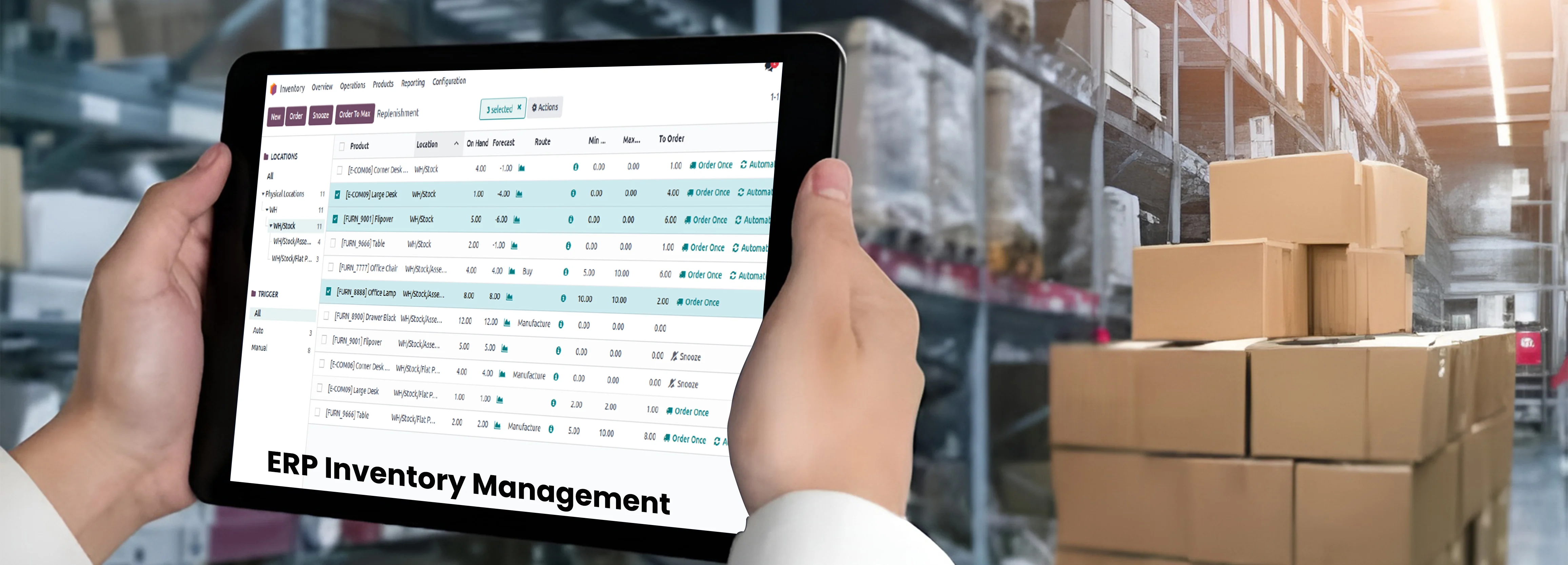 What is ERP inventory management