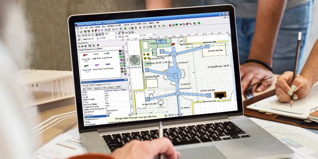 HVAC Duct Drawing Software for Advanced Floor Planning