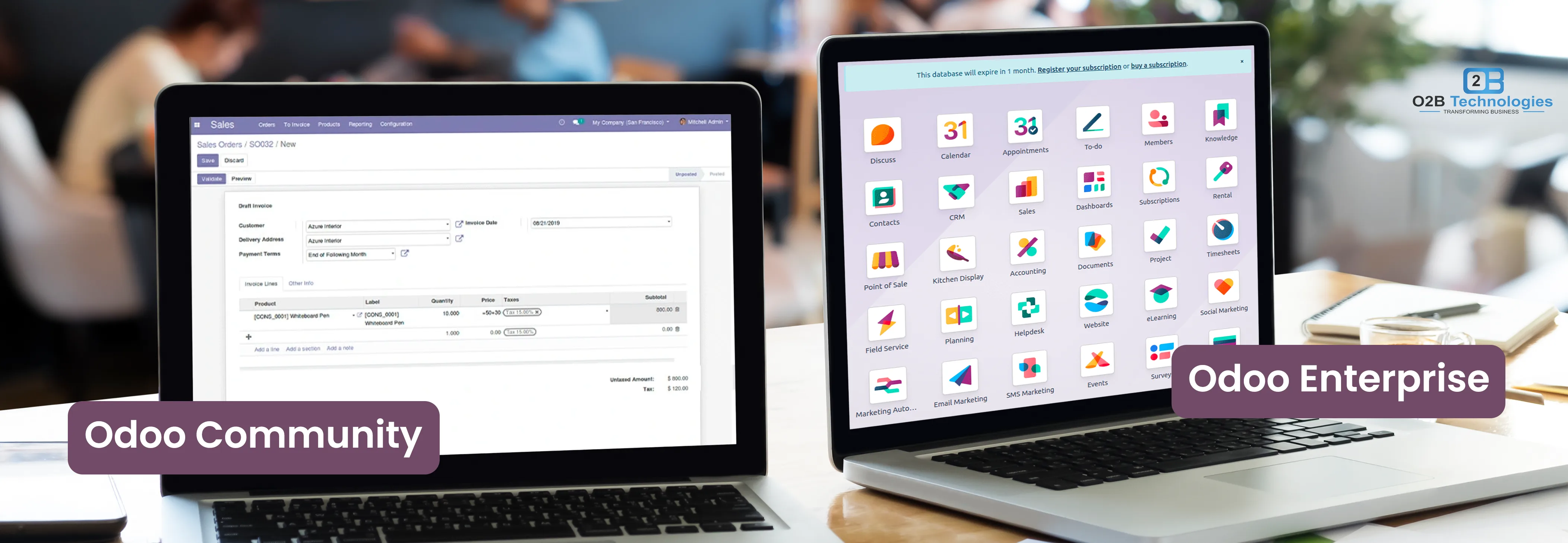 Differences between odoo community and enterprise