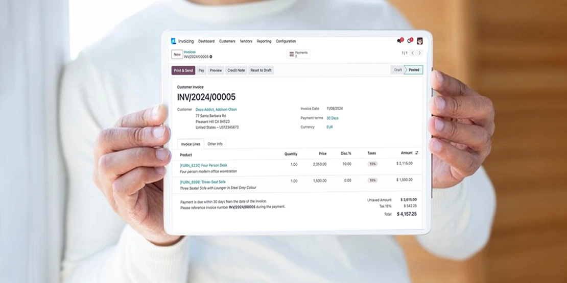 Odoo Invoicing Software