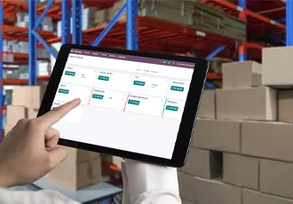 Odoo inventory management across wholesale warehouses
