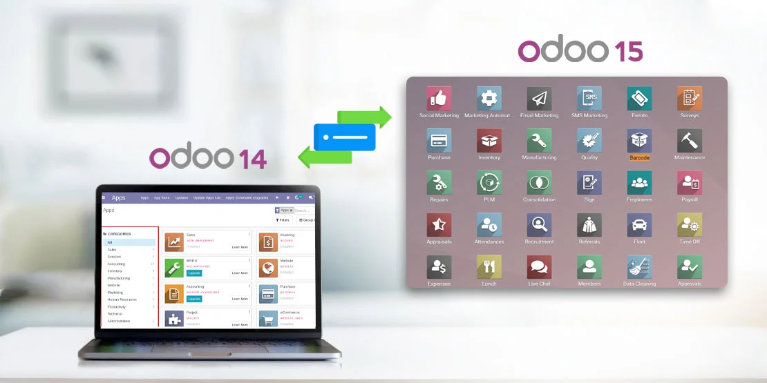 Odoo Migration Services in Odoo 15