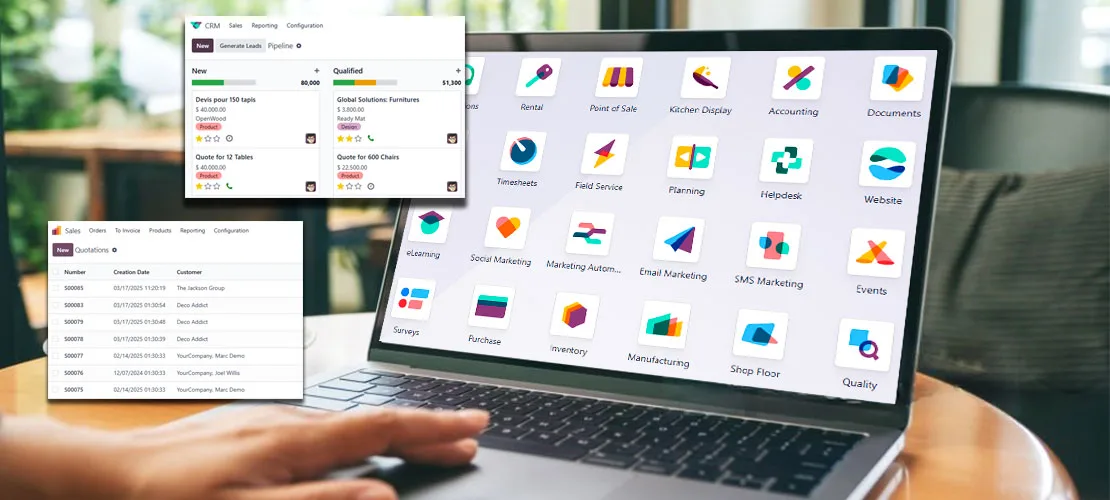 What does Odoo ERP includes